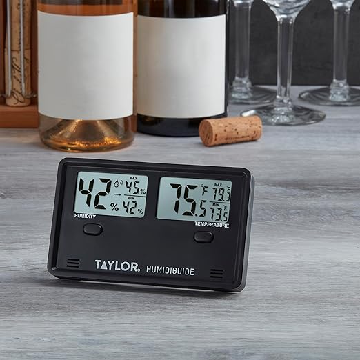 Taylor Wireless Digital Indoor Outdoor Thermometer and Hygrometer, Dual Display for Temperature and Humidity, Easy-to-Read for Home, Office, Greenhouse, Nursery, and Indoor Areas, Min/Max Black - Image 9