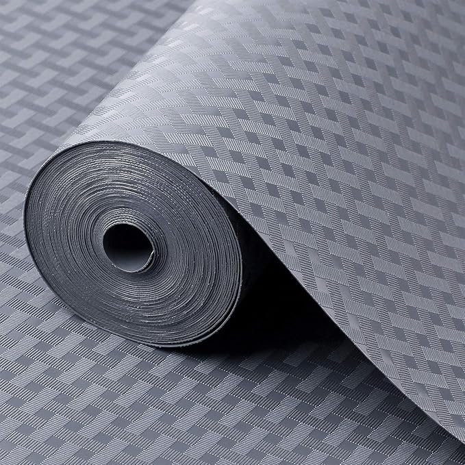 Shelf Liners for Kitchen Cabinets Refrigerator Liners Waterproof & Oil-Proof Kitchen Cupboard Liner Non-Slip Drawer Mats EVA Material Non Adhesive Fridge Liner for Shelves - Gray 11.8 x 393.7 inches - Image 7