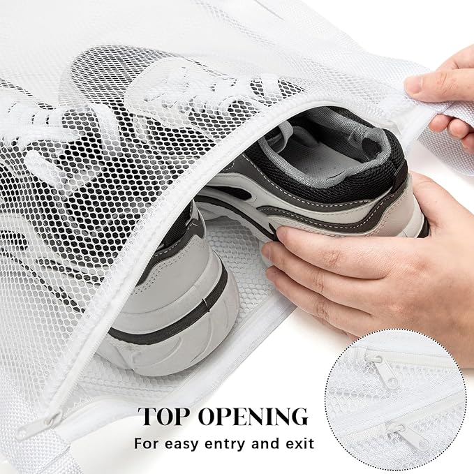 2 Pack Dryer Bag for Shoes, 16.3x16.3 Inch, Shoe Dryers for Sneakers, Shoe Drying Bag for Dryer with Zipper and Strap for Most Dryers Door - Image 5