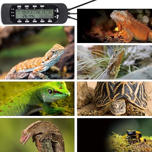 REPTI ZOO Reptile Thermostat Digital Outlet Temperature Timer Troptical or Desert Mode with Day Night Control for Aquarium Reptiles Terrarium Humidistat Mushroom Fermentation,Easy Setup (THC16) - Image 5