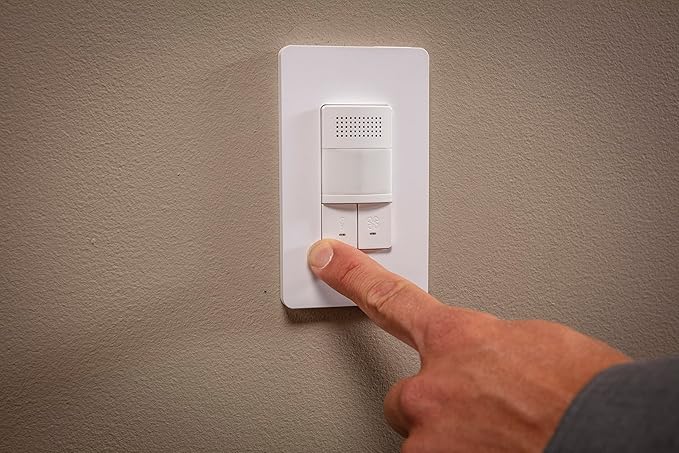 Square D by Schneider Electric Square D X Series Dual Humidity & PIR Motion Occupancy/Vacancy Sensor Light & Fan Control, 3 Amp Single-Pole/1-way, Matte White - Image 2