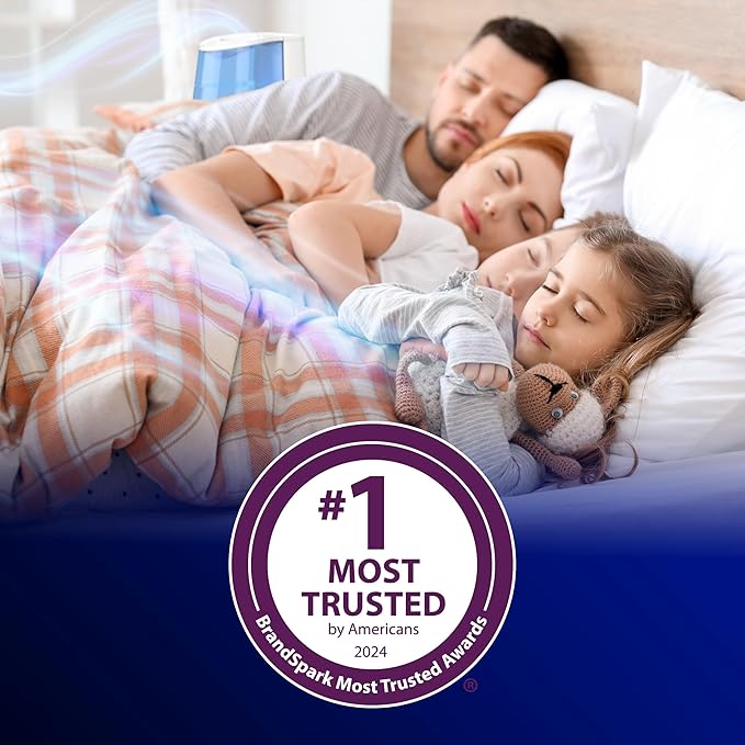 Vicks Warm Mist Humidifier Filter‑Free 1 Gal Tank, Auto Shut‑Off, Night Light, VapoPad and VapoSteam Compatible - Image 7