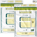 ControlTek SafeLok 12" x 16", Clear, 50 Bags, Tamper-Evident Deposit Bags for Cash Handling & Valuables, Moisture, Heat and Cold Sensitive Ink, Tear-off receipt + Large Barcodes 585093 by ControlTek