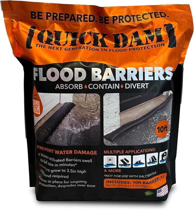 Quick Dam QD610-1 Water Activated Flood Barrier 10 feet, 1-Pack - Image 2