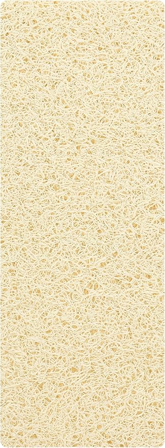 Non Slip Bathtub Mat Shower Mat for Tub - Loofah Bath Mats for Bathroom - 40x16 Bathtub Floor Mat - Textured Anti Slip Bath Mat Without Suction Cups - Secure Mat for Wet Areas (40x16 Light Beige) by ENKOSI