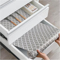 Drawer and Shelf Liner, Non-Slip Kitchen Cabinet Liners Non-Adhesive Thick Strong Grip Waterproof Washable Mats Protect Dresser Shelves Cupboard Bathroom Cabinets, Gray, 24 in X 30 FT by ALIUNI