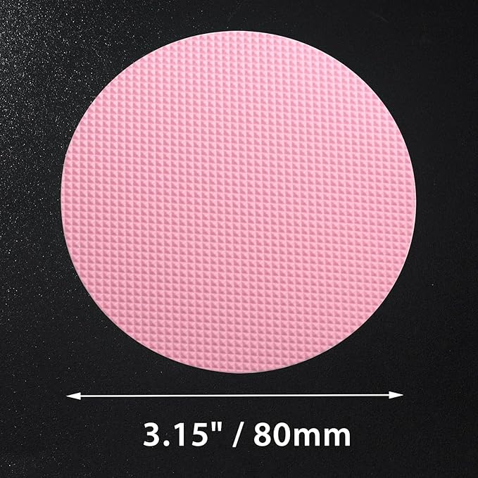 24 PCS Bathtub Non Slip Stickers Pink Adhesive Decals Round Shape Anti Slip Shower Stickers Bath Non Slip Stickers for Floor Bathroom Stairs Ladders with Scraper - Image 7