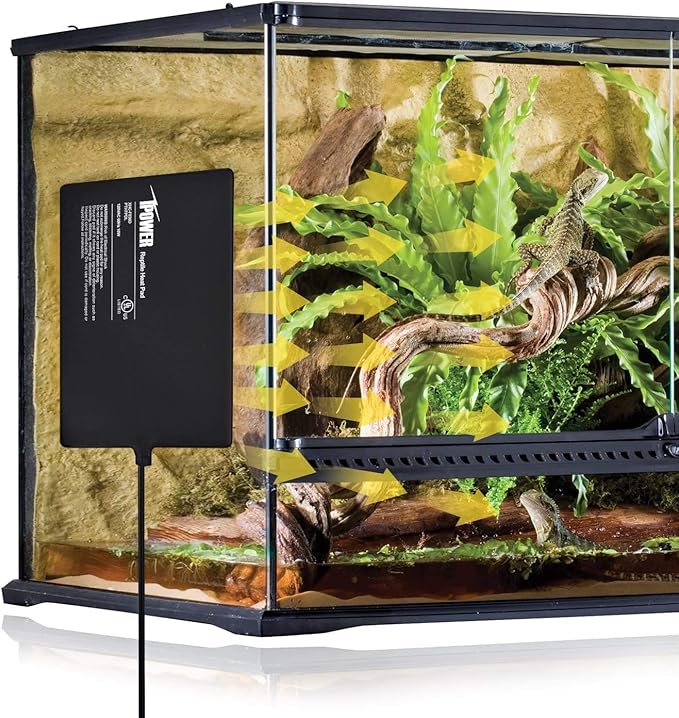 iPower 8"x12" Reptile Under Tank Heating Pad Heat Mat Terrarium Heater Warmer, Digital Thermometer and Hygrometer with Temperature and Humidity Probe for Amphibian Pet and Small Animals - Image 13