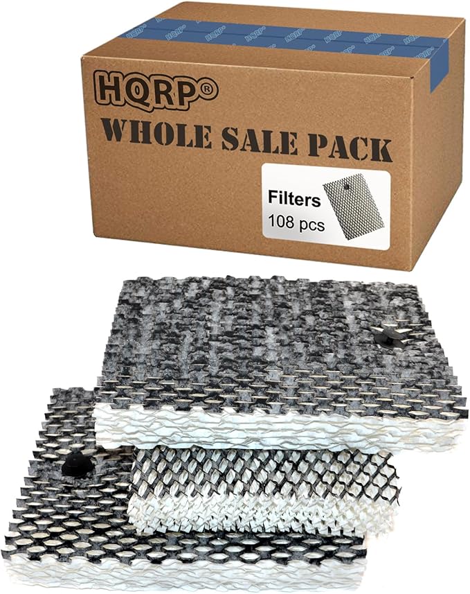 HQRP 108-Pack Wick Filters Compatible with Bionaire BWF100, BCM630, BCM730, BCM645, BCM646, BCM655, BCM657, BCM658, BCM658C, BCM658SC, BCM7305 Humidifiers (36 * 3X) by HQRP
