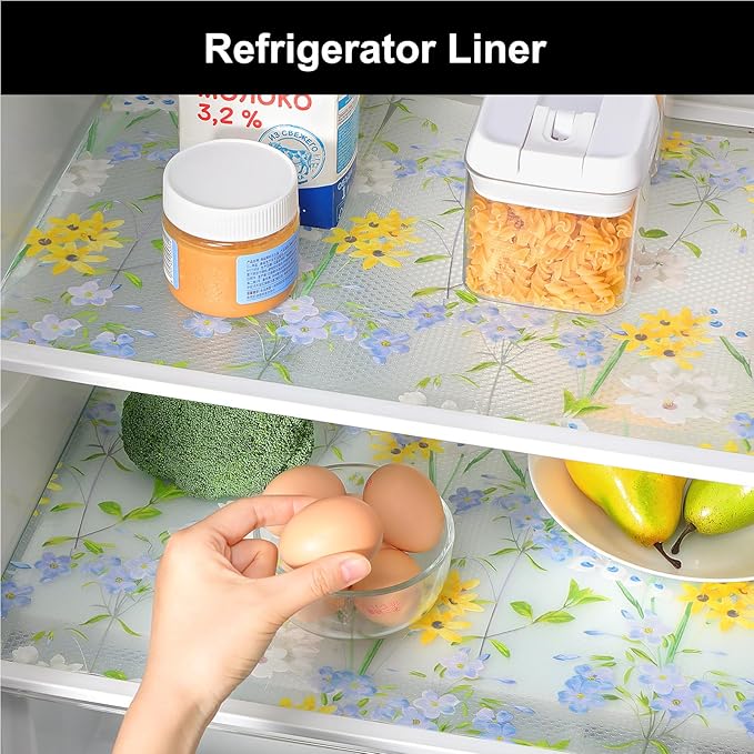 Cooyes Shelf Liner – Premium Non-Adhesive Cabinet & Drawer Liner for Kitchen – Waterproof Shelf Paper with Modern Pattern – Durable EVA Cabinet Mat – Easy to Cut （24" W x 360" L） - Image 8