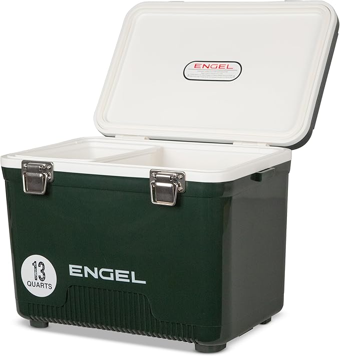 ENGEL 13qt Leak-Proof, Air Tight, Drybox Cooler and Small Hard Shell Lunchbox for Men and Women by ENGEL