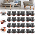 24PCS Upgraded Silicone Chair Leg Floor Protectors for Hardwood Floors, Furniture Sliders for Chair Legs, Felt Bottom Furniture Pads, Anti-Slip Round&Square Cap Covers to Scratch and Reduce Noise by Violibar