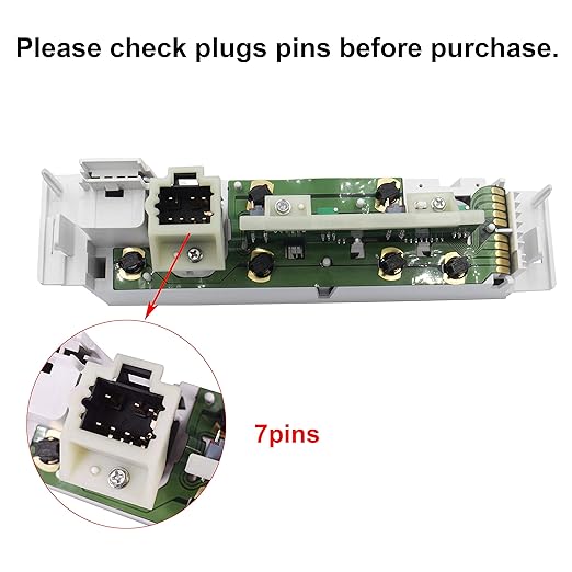 9378815 15-72548 599-007 AC Heater Control Panel Climate Control Module Switch Without Rear Window Defogger for 1996-1999 Chevy Truck GMC C1500 C2500 C3500 K1500 K2500 K3500 Truck 16231175 - Image 5