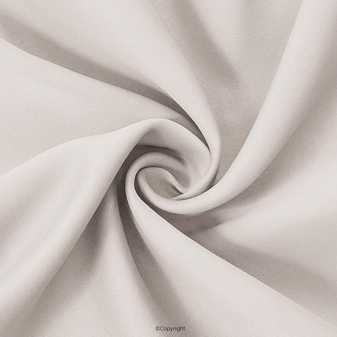 Waterproof Outdoor Curtain W52 x L84 - Grommet Top Sunlight Blocking Window Treatment Drapes Blackout Curtains for Home Bedroom Living Room Outdoor Patio Porch Pergola (Cream, 2 Panels) - Image 9