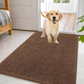 OLANLY Dog Door Mat for Muddy Paws 44x32, Absorbs Moisture and Dirt, Absorbent Non-Slip Washable Doormat, Quick Dry Chenille Mud Mat for Dogs, Entry Indoor Entryway Carpet for Inside Floor, Mocha by OLANLY