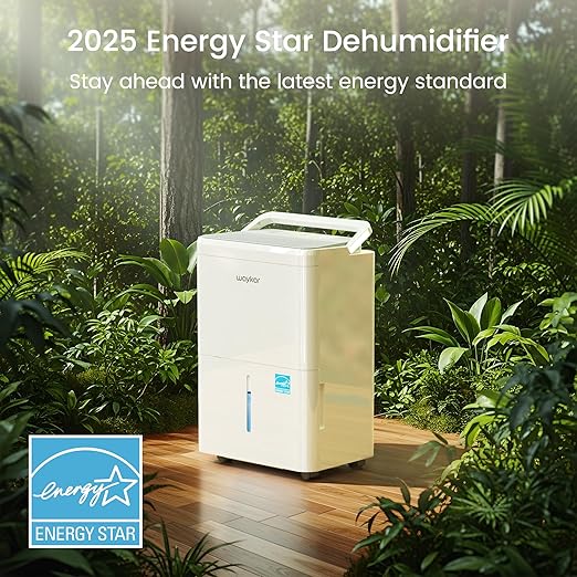 Waykar 2000 Sq. Ft. Energy Star 2025 Dehumidifier for Basement & Home, Adjusts from 15% RH With Drain Hose, Ultra Quiet 35 dB for Bedroom & Bathroom - Image 3