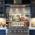 NYZE Kitchen Backsplash Stickers Waterproof Stove Backsplash Protector, 30 X 16 inch Removable Kitchen Wallpaper with Wall Art Decor for Stove Cooking Area(Kitchen Cat) by GIVEYOUTHEBEST
