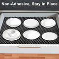 Shelf Liner for Kitchen Cabinet, Durable with Strong Grip, Non Adhesive Liners Protect Kitchen Cabinets and Cupboard, Pantry, Bathroom Drawers and Shelves, Desks-12" x 120" (Black) - Image 2