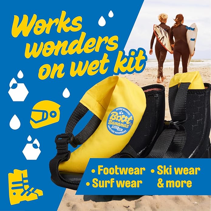 Boot Bananas Shoe Moisture Absorber | Long-Lasting, Reusable Sports Shoe Drying Inserts Without Heat or Electricity | Eco-Conscious | Drys Footwear in 4 to 6 Hours | 1 Pair - Image 5