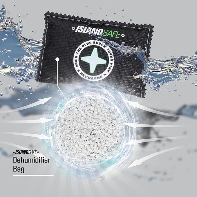 Rechargeable Safe Dehumidifier Bag 400g, Microwave Fast Reactivated Desiccant, Moisture Absorbing Packet for Safes, Cabinets, Home Closets, Car, Black (2, 6x4inch) - Image 2