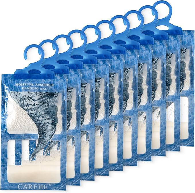 Hanging Moisture Absorbers Bags, Effective Dehumidifiers for Closet, Wardrobe & Bedroom, Absorbs Excess Humidity, Prevents Dampness & Odor, Easy to Use & Long-Lasting Fragrance-Free - Image 8
