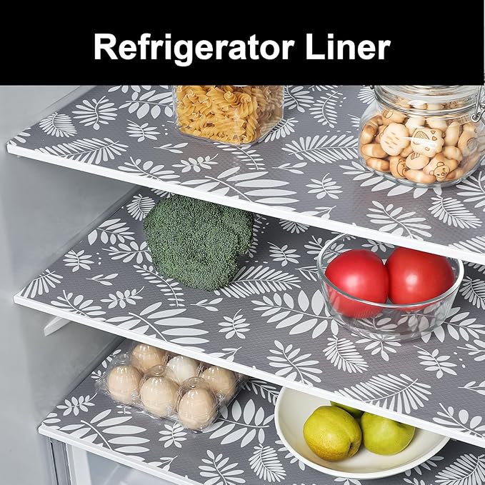 Cooyes Shelf and Drawer Liners for Kitchen Cabinets, Non Adhesive Cabinet Liner, EVA Waterproof Durable Non-Slip Drawer Mats for Shelves, Refrigerator, Storage, Desks（11.8" W x 118" L） - Image 5