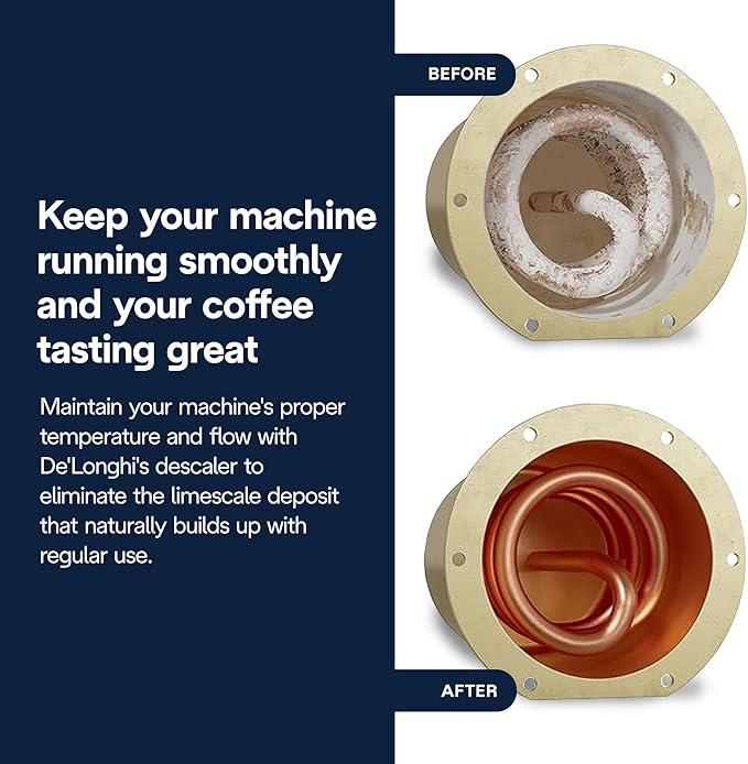 De'Longhi EcoDecalk Descaler, Universal Descaling Solution for Coffee & Espresso Machines, 16.90 oz (5 uses) - Image 3