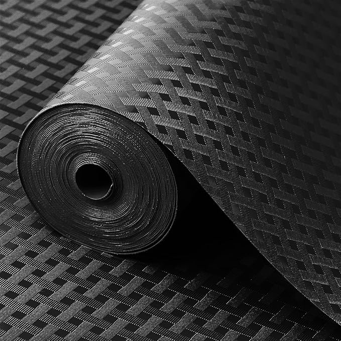 Shelf Liners for Kitchen Cabinets Refrigerator Liners Waterproof & Oil-Proof Kitchen Cupboard Liner Durable Drawer Mats EVA Material Non Adhesive Fridge Liner for Shelves - Black 23.6 x 236.2 Inches - Image 7