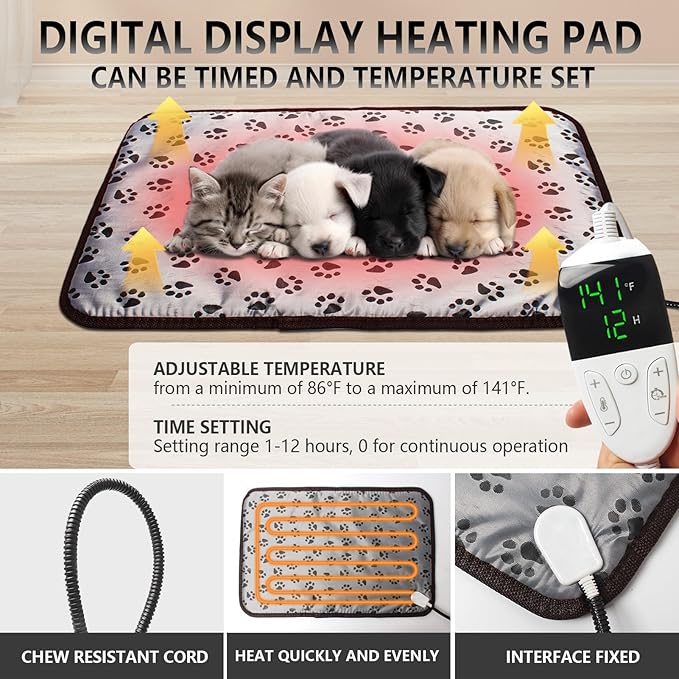 Puppy Incubator with Heating and Fan, Ideal Incubator for Puppies and Kittens, Ensures Good Ventilation and Temperature Control for Newborn Pets (85L) - Image 4