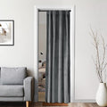 XTMYI Grey Velvet Privacy Room Divider Curtains for Room Separation,Back Tab Door Folding Screen Hanging Indoor Doorway 60-70% Soundproof Curtain for Office Partition Living Room Bedroom Window,Gray by %E2%80%9CX%E2%80%9Dforextremeperfection