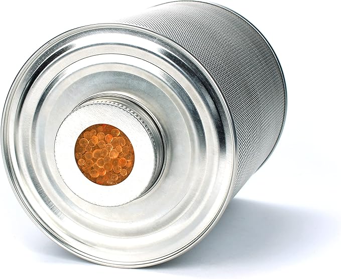HYDROSORBENT® Silica Gel Dehumidifier Canister (750 Grams) for Gun Safes & Safe. Orange to Clear Indicating Moisture Absorbers for Cabinets & Lockers. Reusable Silica Gel Can Made in USA by HydrosorbentDehumidifiers