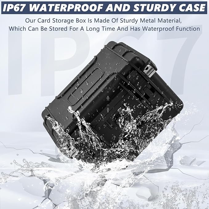 Graded Card Case - IP67 Waterproof Storage Box for 40+ CSG, BGS, SGC, Top Loaders Graded Sports Trading Cards - Image 4