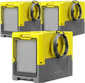 190 Pints High Efficiency Commercial Dehumidifier for Basements-6000 Sq.Ft. Industrial Grade Dehumidifiers with Pump & Drain Hose for Crawl Spaces Water Damage Restoration-Light Yellow-3PC by BSMTEK
