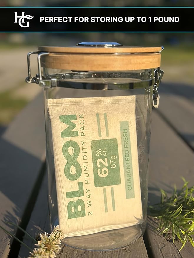 Bloom 62% Humidity Packs by Herb Guard - Pack of 4 x 67g Guaranteed to Keep Up to 1 LB Fresh for Months & Revive Dry Contents Back to Life - Image 4