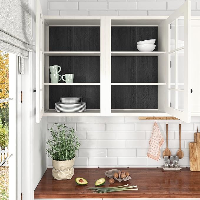WESTICK Wood Peel and Stick Countertop Contact Paper Waterproof Wood Grain Vinyl Wrap for Kitchen Cabinets Drawers Self Adhesive Countertop Wallpaper for Tables Kitchen Office Desk DIY 12"x120" - Image 6