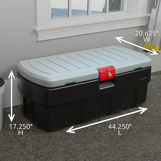 Rubbermaid ActionPacker️ 48 Gal with 8 Gal Containers Nested, Lockable Storage Bins, Industrial, Rugged Storage Container Bundle with Lids - Image 3