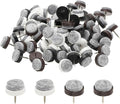 PATIKIL 20 mm Nail-on Felt Pads, 72 Pcs Round Felt Furniture Sliders Pads Heavy Duty Floor Protectors for Wooden Chair Sofa Cabinet Table Leg Feet Hardwood Floors, Black/Brown/White by PATIKIL