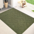PURRUGS Dirt Trapping Door Mat 24" x 35.5", Non-Slip Machine Washable Entry Rug, Dog Doormat, Indoor Front Door Mat, Super Absorbent Entryway Rug for Muddy Shoes & Paws, Sage Green by PURRUGS