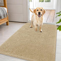 OLANLY Dog Door Mat for Muddy Paws 44x32, Absorbs Moisture and Dirt, Absorbent Non-Slip Washable Doormat, Quick Dry Chenille Mud Mat for Dogs, Entry Indoor Entryway Carpet for Inside Floor, Beige by OLANLY
