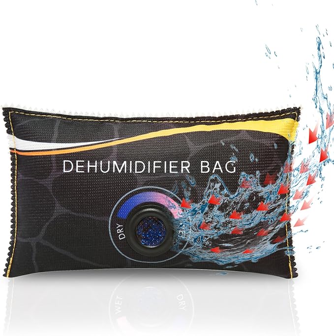 400g (0.8 lbs) Rechargeable Moisture Absorbers,Car Dehumidifier Bag,Microwave Fast Reactivated Large Desiccant Packs for Storage,Silica Gel Packets for Closet and Bathroom,Gun Safe Dehumidifier by Aszwor