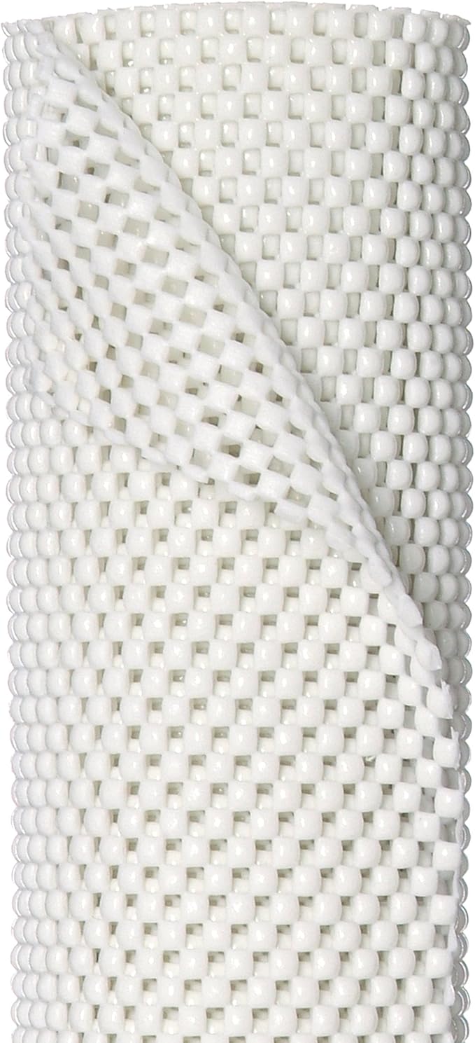 Con-Tact Brand Grip Premium Shelf Liner, Thick and Non-Adhesive Drawer Liner, Multi-Purpose and Easy to Use, 12" x 4', White, Pack of 1 - Image 3