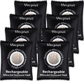 Vacplus 8 Pack 100g Reusable Desiccant Packs for Storage, Large Silica Gel Packets with Indicator Beads, Dehumidifier and Moisture Absorber for Car, Closet, Drawer, 3.9" x 4.7" by Vacplus