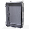 ABS Electrical Junction Box, Ventilated Design, Cable Grommets, IP65 Waterproof Enclosure, Indoor/Outdoor Use with Mounting Panel.. (Clear Cover, 17.7"x13.7"x7.9") by ANIMACYN