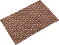 Bath Mat Bathroom Rugs Floor Wood Shower Bathtub Waterproof Non Slip Accessories 16x24 Inch Easy to Clean, Walnut, 1 pc by Fovlaurs