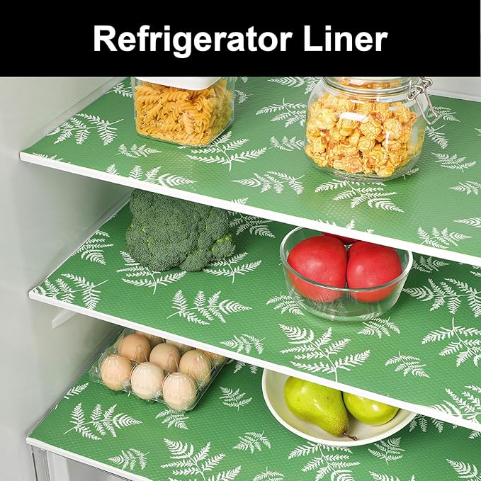 Cooyes Shelf Liner Drawer Liners, Shelf Liners for Kitchen Cabinets, Non-Adhesive Cabinet Liner, EVA Waterproof Non-Slip Refrigerator Liners for Kitchen Drawers（11.8" W x 118" L） - Image 5