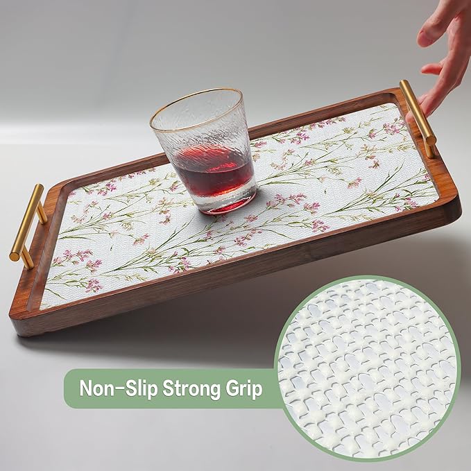 Shelf and Drawer Liner for Kitchen Cabinets,Non-Adhesive and Strong Grip Non-Slip Floral Drawer Liner Waterproof Shelf Liner Easy to Clean Cabinet Liners for Drawers,Cupboard,Shelves 12IN×10FT - Image 8