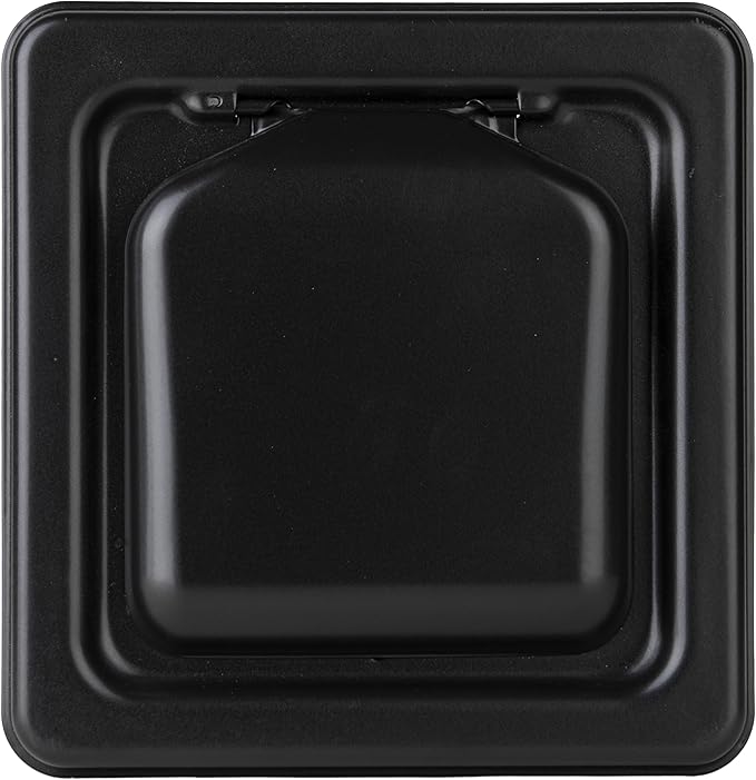 NO-PEST VENT MetalGuard, Dual Door Dryer Vent Cover Outdoor 4 Inch, Powder-Coated Heavy Duty Steel, Pest Proof, Rust Resistant, Safe & Efficient Vent Cap (Onyx, 4" Steel With Collar) - Image 2