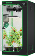 VIVOSUN S276 32"x32"x63" Grow Tent, High Reflective Mylar with Observation Window and Floor Tray for Hydroponics Indoor Plant for VS1500 by VIVOSUN