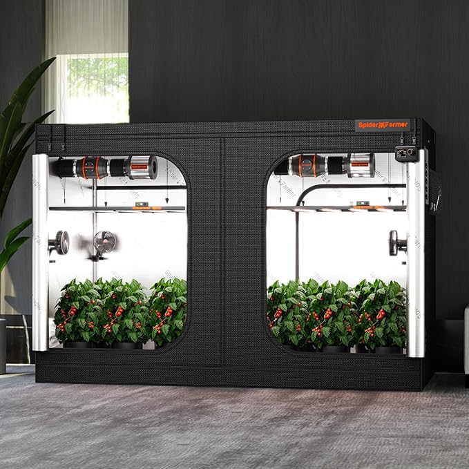 Spider Farmer 10x5 Grow Tent 2025 New, 120"x60"x80", with Hook for Controller and Power Strip, 1680D Thicken Mylar Canvas, Enlarged View Window for Indoor Hydroponic Growing for SF7000, SE7000, G7000 - Image 9