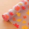 Cooyes Fall Maple Leaf Shelf Liner, Non-Adhesive Waterproof Drawer Liner, Easy-to-Cut EVA Shelf Paper for Kitchen Cabinets, Refrigerator, Cupboard, and Dresser, Fall Kitchen Decor （11.8" W x 118" L） by Cooyes